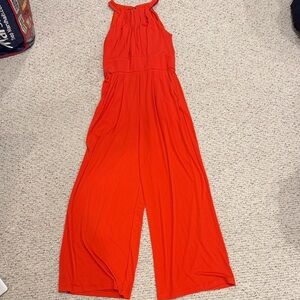Vince Camuto Orange/Red Jumpsuit Size Small C11-091